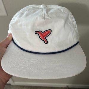 Birddogs Flat Bill white hat - never worn